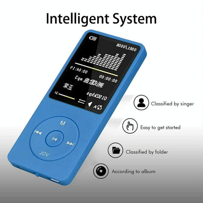 Portable Lcd Fm Radio Mp3 Mp4 Player 4Gb Memory Black - Red 4Gb
