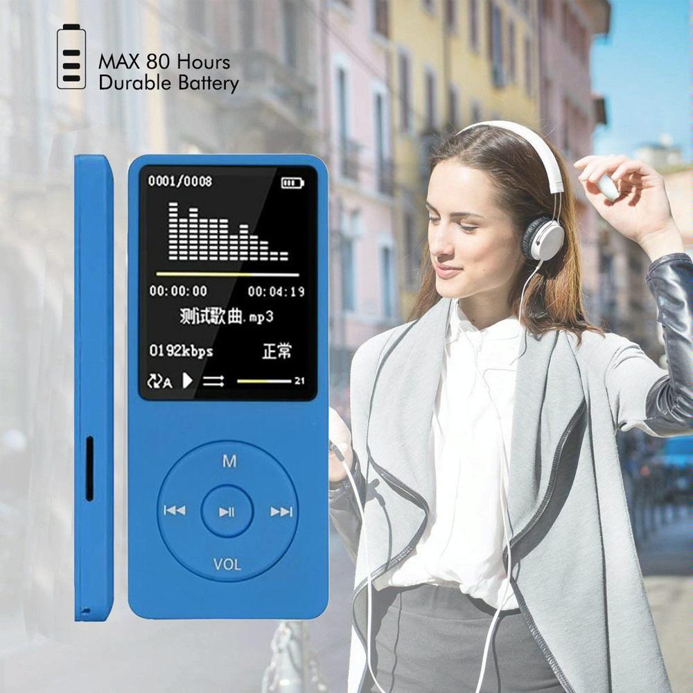 Portable Lcd Fm Radio Mp3 Mp4 Player 4Gb Memory Black - Red 4Gb