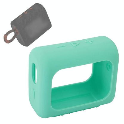 Portable Silicone Cover for Jbl Go3 Speaker with Carabiner - Orange