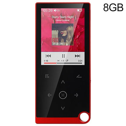 2.4 Inch Touch Mp4 / Mp3 Player 8Gb Memory E Book / Alarm / Timer No Bluetooth - Silver Grey