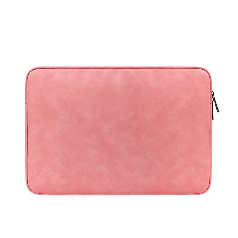 Lightweight Waterproof Lambskin Laptop Sleeve - Fits 14.1-15.4 Inches - Yellow