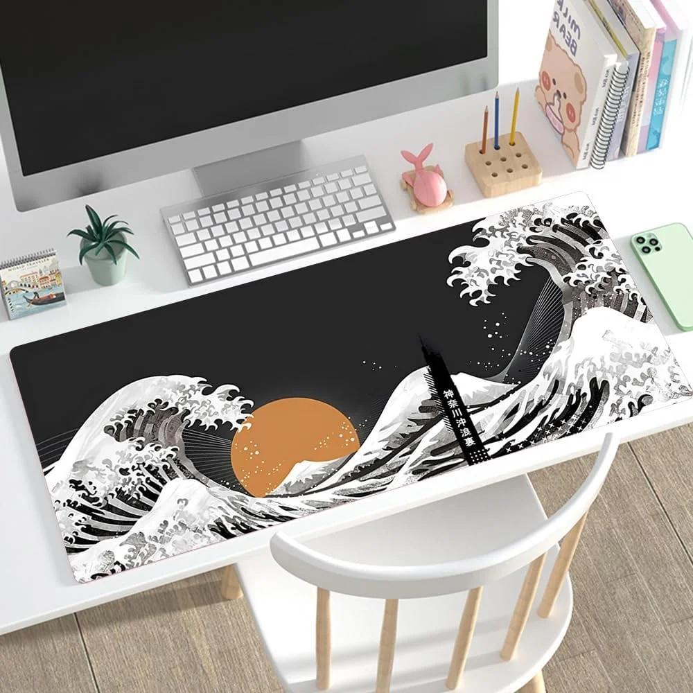Non Slip Gaming Mouse Pad Big Wave Design - No.28 - 300X700X3Mm
