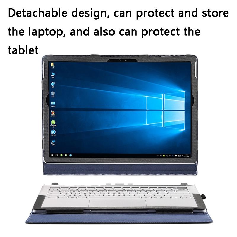 13.5 Inch Protective Sleeve for Microsoft Surface Book 2 in Pu Leather - Deep Blue