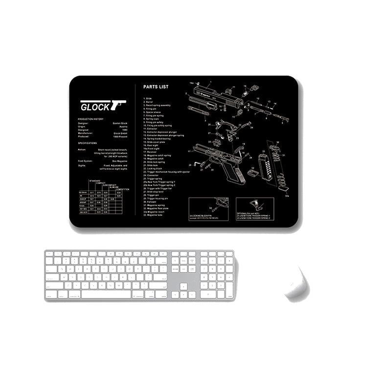 2 Pack Non Slip Gaming Mouse Pad 4Mm Thick - Sps-Glock