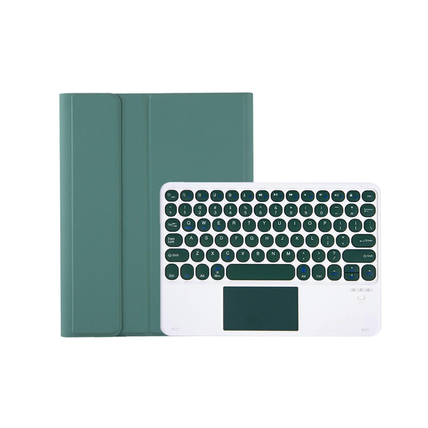 2022 Ipad 10.9 Lambskin Bluetooth Keyboard Case With Pen Slot - Dark Blue