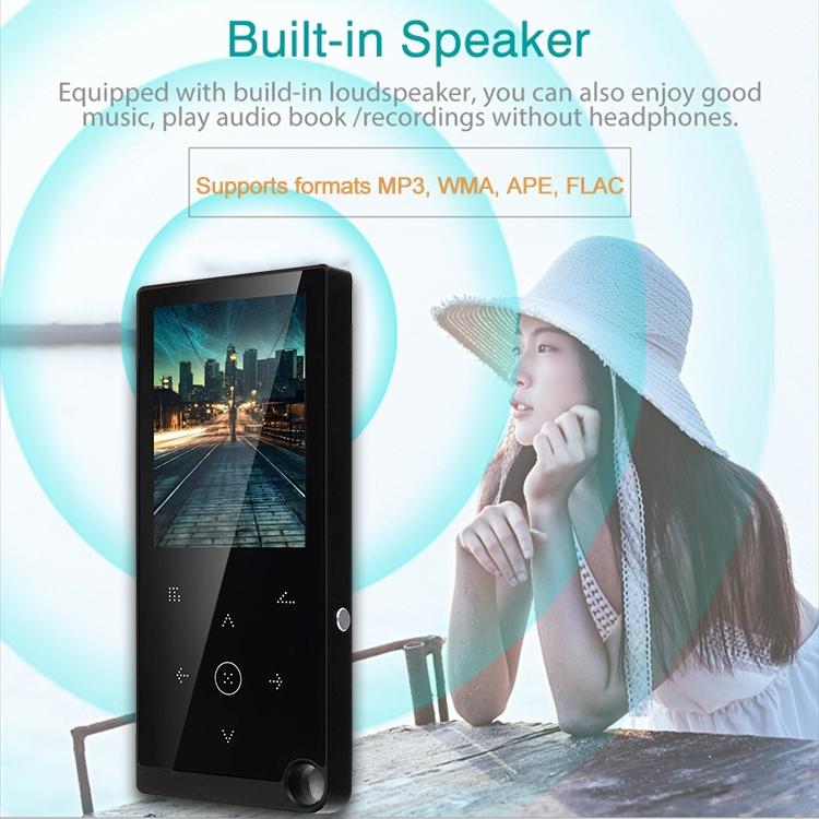 2.4 Inch Touch Mp4 / Mp3 Player 4Gb Memory Bluetooth E Book Alarm Timer - Silver Grey