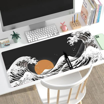 Non Slip Gaming Mouse Pad Big Wave Design - No.28 - 300X800X3Mm