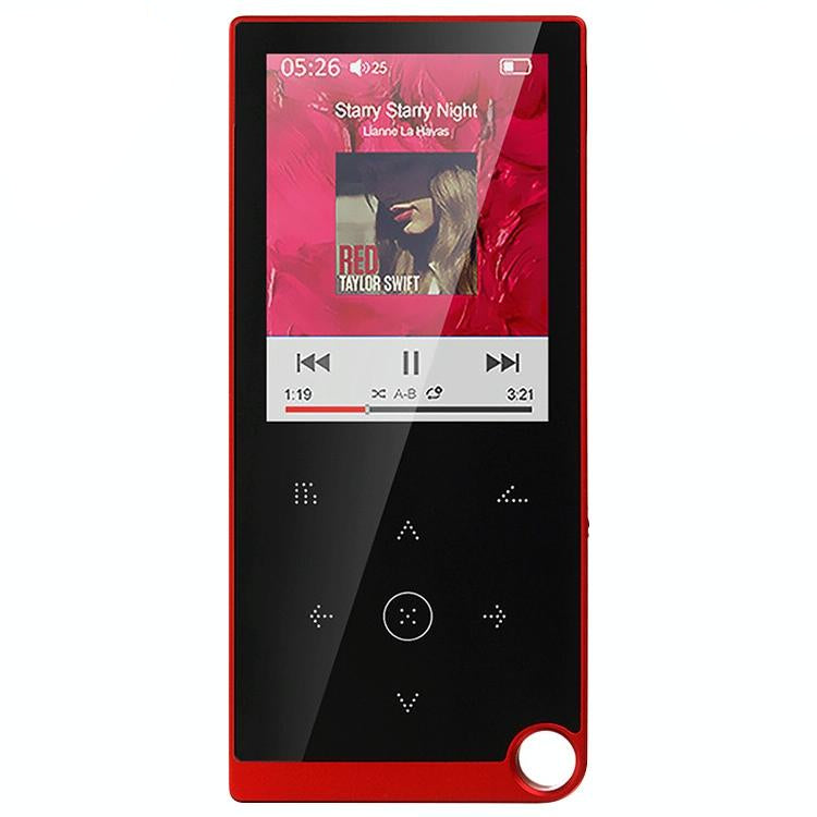 2.4 Inch Touch Mp4 / Mp3 Player 8Gb Memory Bluetooth E Book Alarm Timer - Silver Grey
