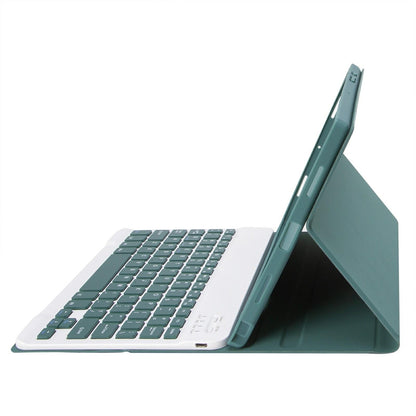 Ultra-Thin Bluetooth Keyboard Leather Tablet Case For Ipad 10.9 2022 With Pen Slot - Dark Blue