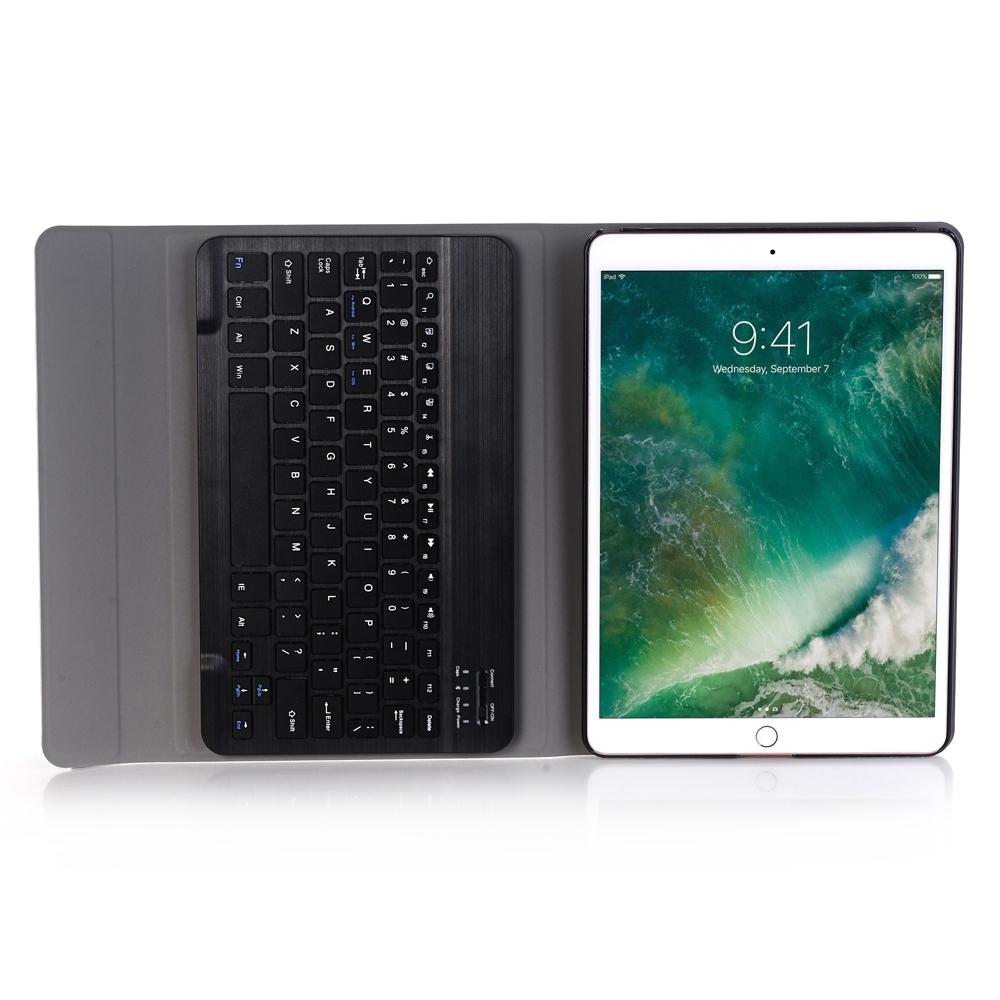 10.2 Ipad Bluetooth Keyboard Case With Stand - Ultra-Thin & Detachable - Dark Blue