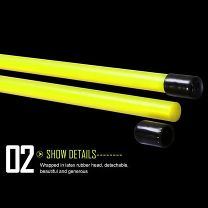 2-pack Golf Alignment Sticks for Accurate Ball Direction - Red Fiberglass - White With Package