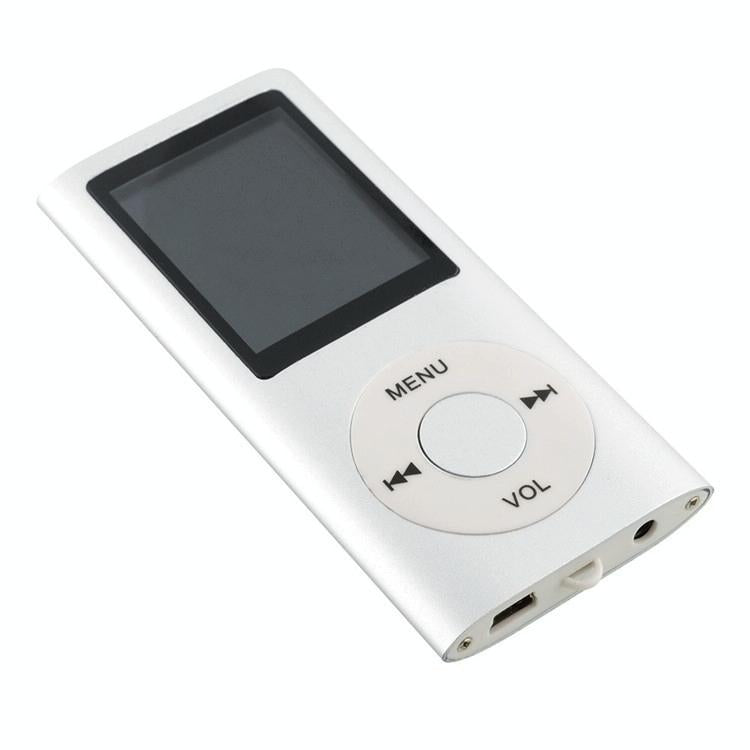 1.8 Inch Metal Mp4 Player + 16G Tf Card + Earphone + Cable - Silver - With 8G Tf Card+Earphone+Cable