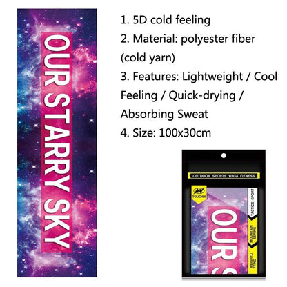 Quick Drying Cooling Towel For Outdoor Sports 100 X 30Cm - Lightning