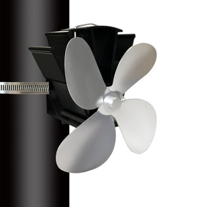 Thermodynamic Wall Mounted Fireplace Fan - no Magnets - Red