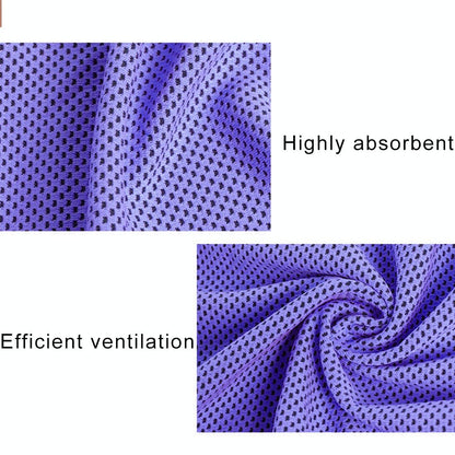 2-pack Enduring Ice Towels - Microfiber Fabric 30*100cm - Ideal for Gym and Sports - Burgundy