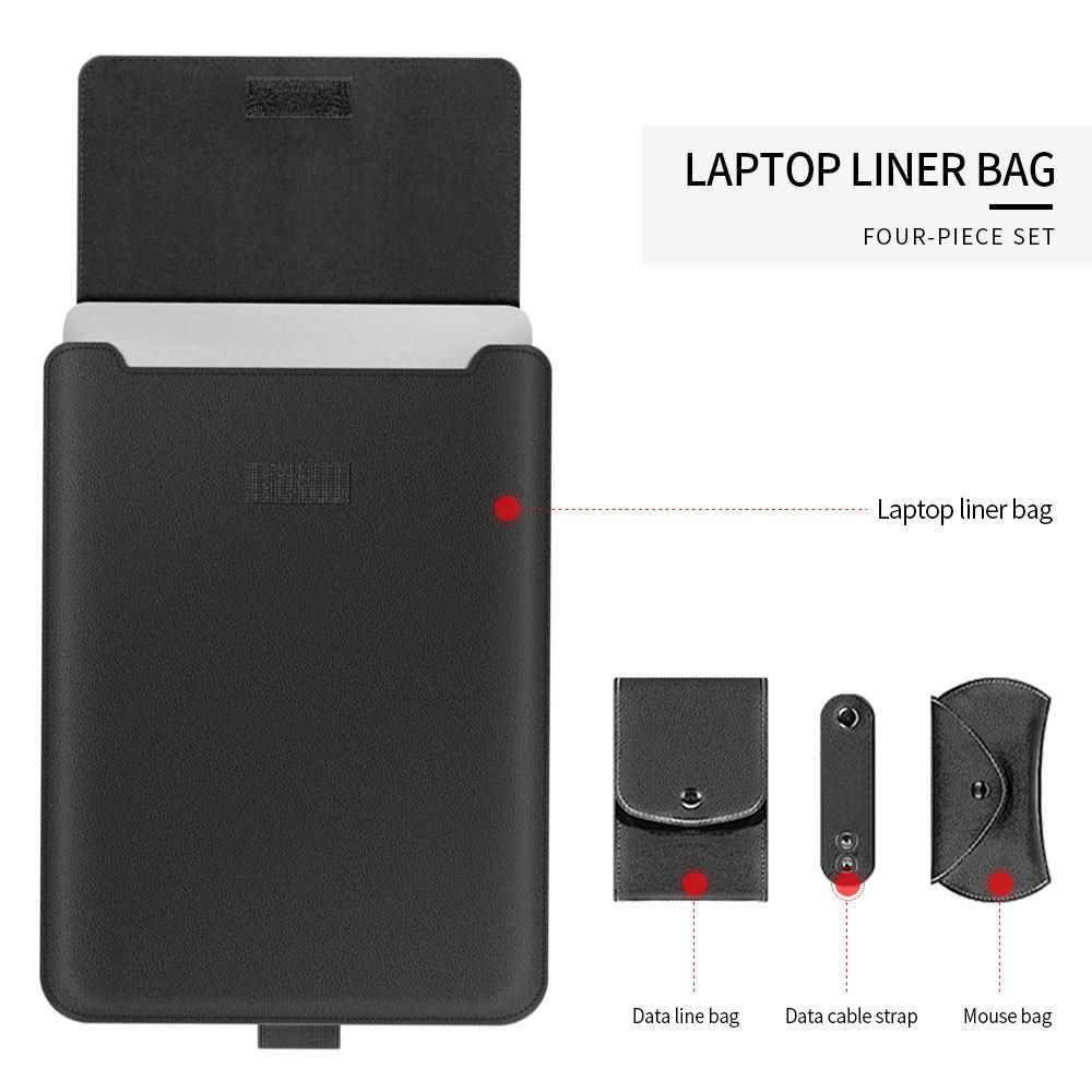 4-in-1 Computer Bracket Liner Bag - 13 / 14 Inch Storage Bag - Gray