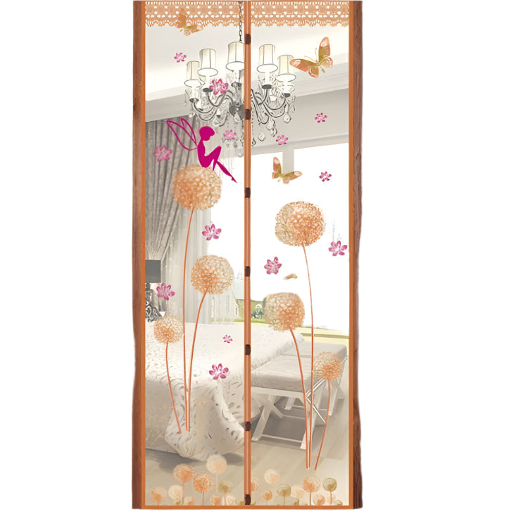 100x210cm Magnetic Summer Mosquito Screen Door Curtain - Baby Blue