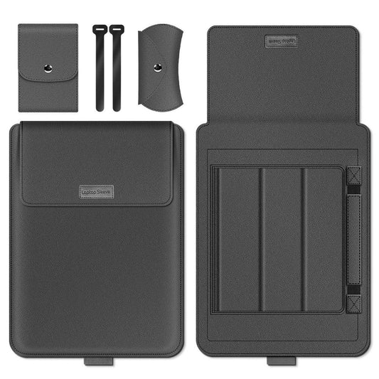 15 Inch 4-in-1 Computer Bracket Liner and Storage Bag - Gray