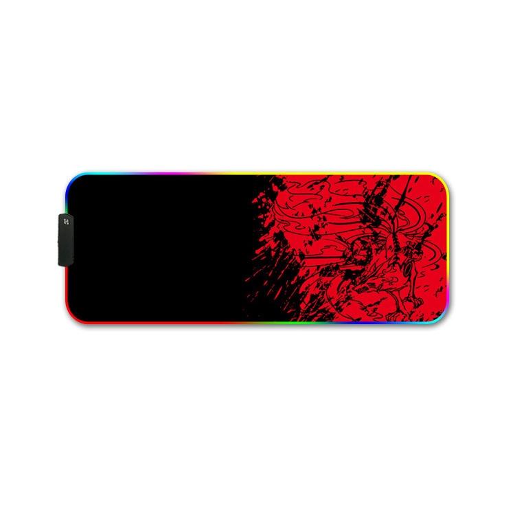 Rgb Non Slip Mouse Pad With Thermal Transfer - Colourful Lion