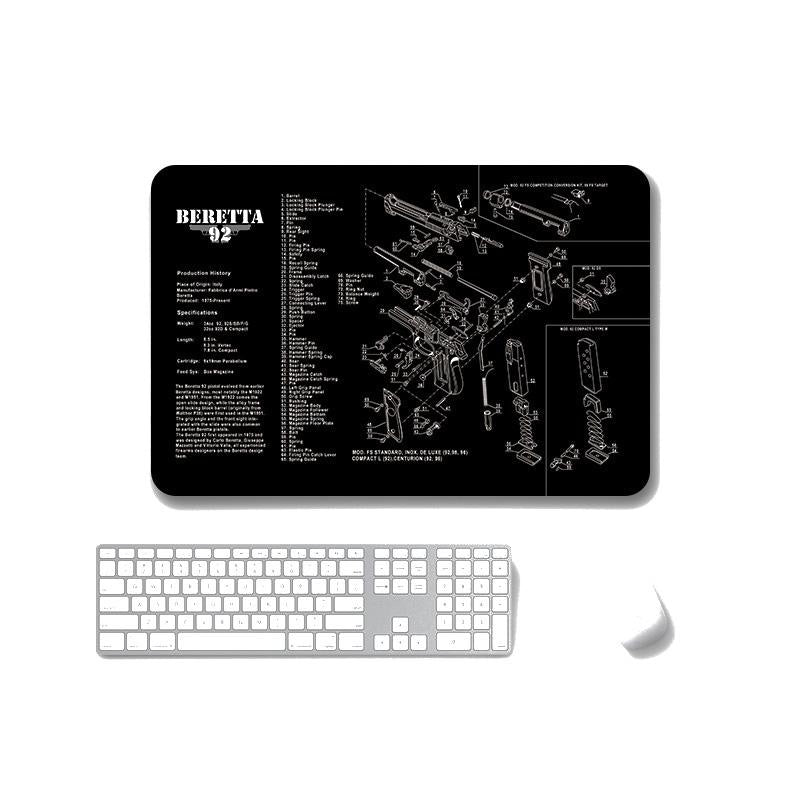 2 Pack Non Slip Office Gaming Mouse Pad 5Mm - Hk-Usp10