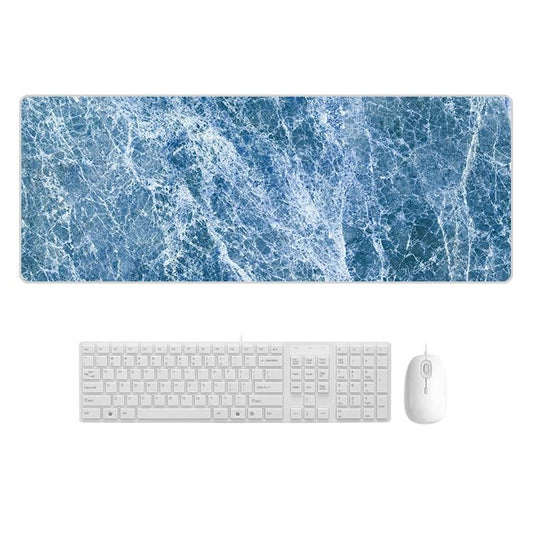 Marble Rubber Mouse Pad Durable & Stylish - Blue Marble