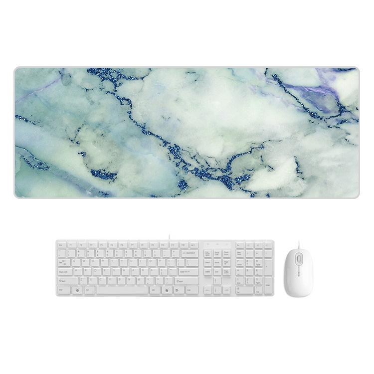 Marble Rubber Mouse Pad Durable & Stylish - Blue Marble