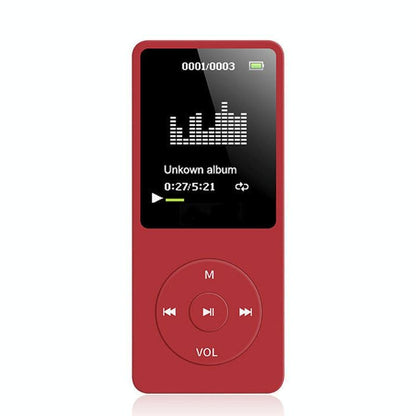 Ultra Thin Screen Mp4 Player Lossless Sound - Light Blue