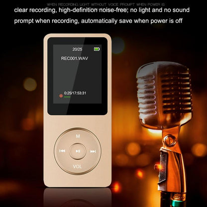 Ultra Thin Screen Mp4 Player Lossless Sound - Light Blue