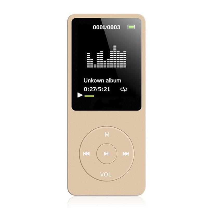 Ultra Thin Screen Mp4 Player Lossless Sound - Light Blue