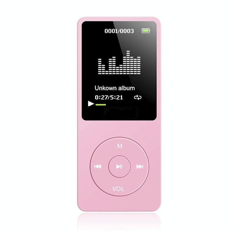 Ultra Thin Screen Mp4 Player Lossless Sound - Light Blue
