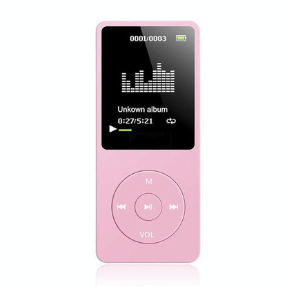 Ultra Thin Screen Mp4 Player Lossless Sound - Light Blue
