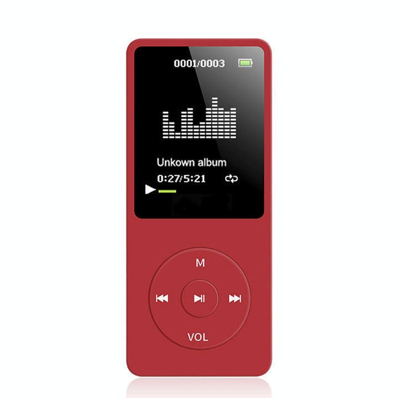 Ultra Thin Screen Mp4 Player Lossless Sound - Light Blue