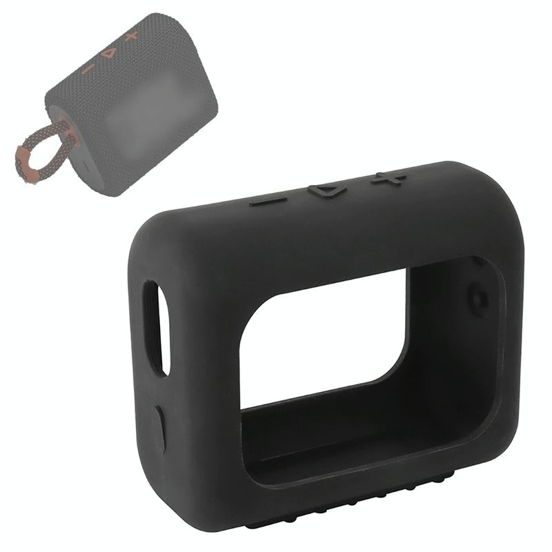 Portable Silicone Cover for Jbl Go3 Speaker with Carabiner - Mint Green