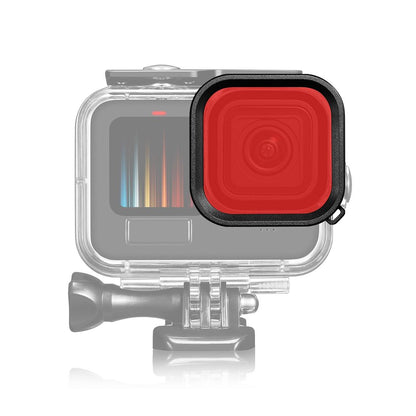 Square Diving Lens Filter for Gopro Hero 9 / 10 / 11 / 12 - Pink