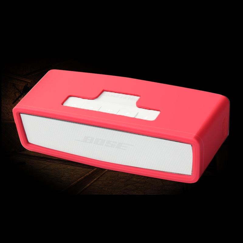 Shockproof Soft Silicone Case for Bose Soundlink Mini 1 / 2 Bluetooth Speaker - Pink