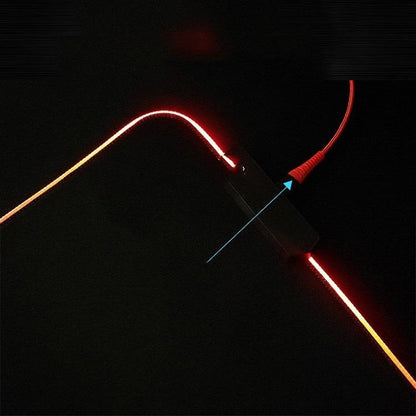 Rgb Non Slip Mouse Pad With Thermal Transfer - Glasses Cat