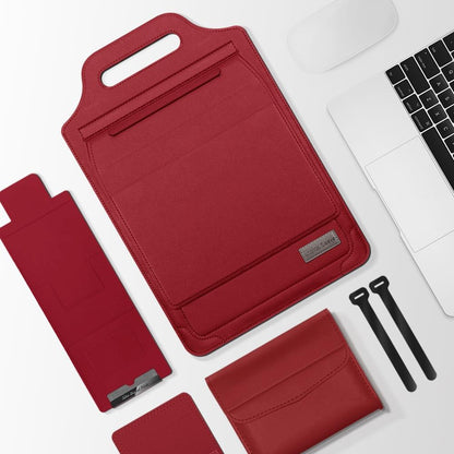 Versatile Laptop Bag with Mouse Pad Stand - Grey