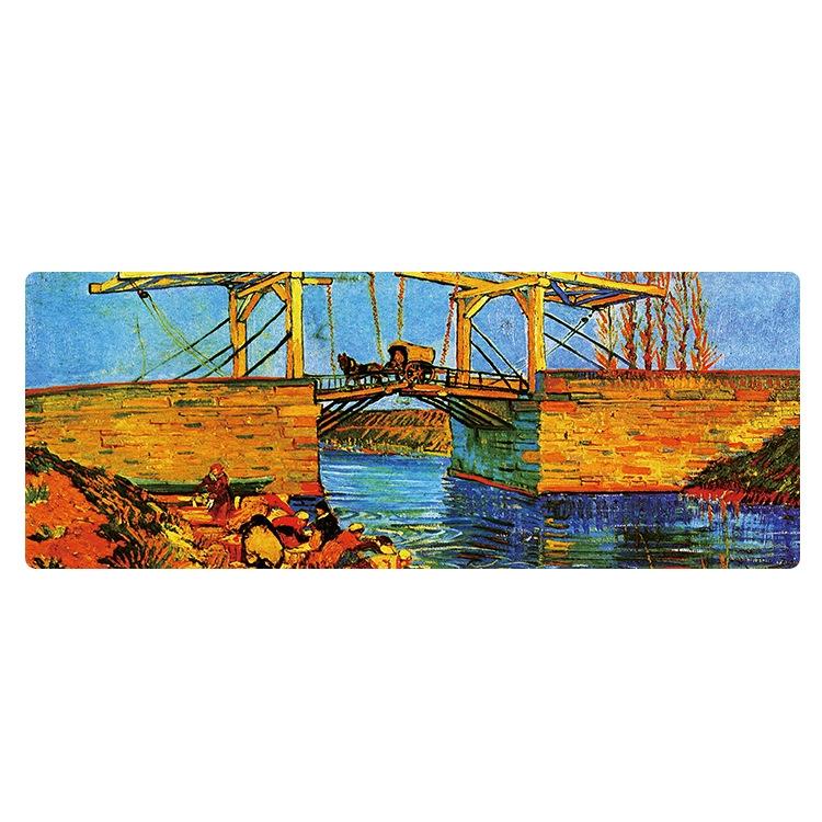 Large Desk Mouse Pad For Oil Painting - Wheat Field