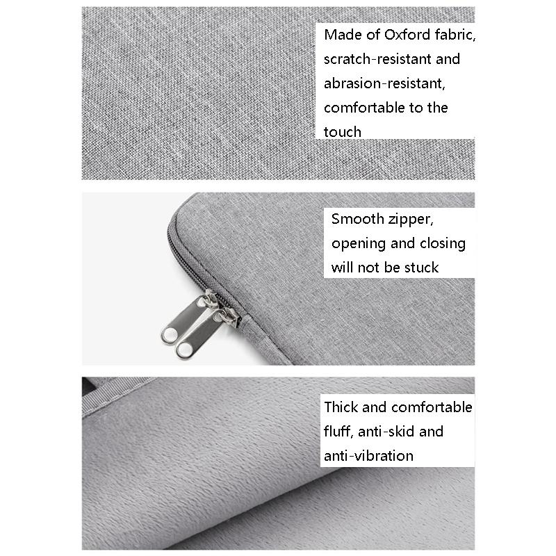 12 Inch Protective Laptop Liner Bag Cover - Lightweight Black