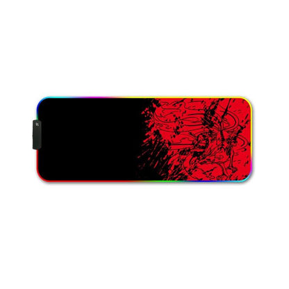Rgb Non Slip Mouse Pad With Thermal Transfer - Glasses Cat