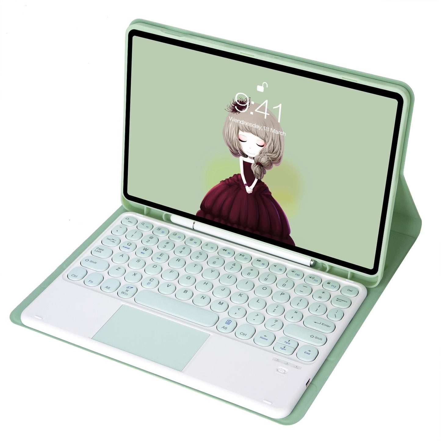 Detachable Bluetooth Keyboard Leather Case For Ipad 10.2 / Air 2019 / Pro 10.5 - Black - Eda001493803F