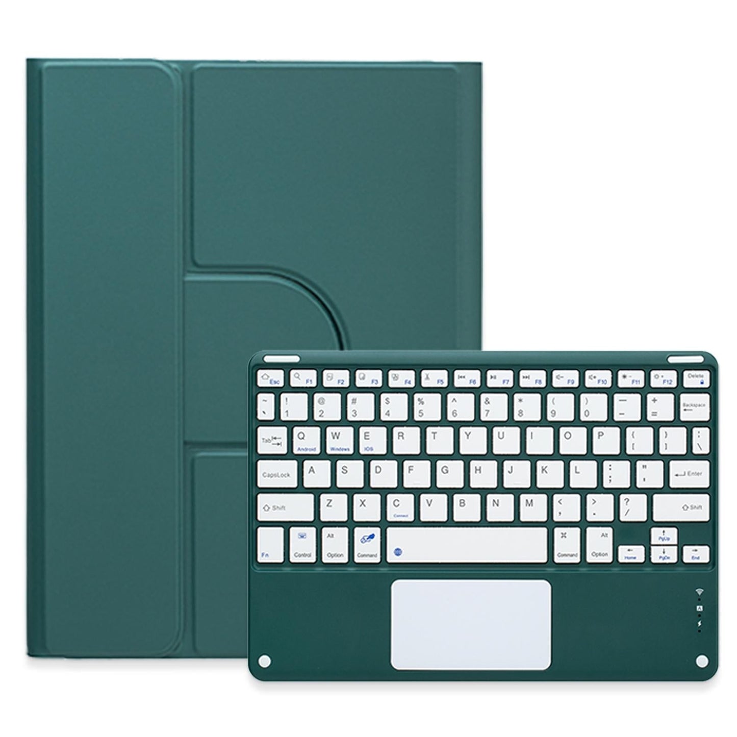 360 Degree Rotatable Bluetooth Keyboard Leather Case With Touchpad - Square Button - Lavender Purple - For Ipad 10Th Gen 10.9 2022