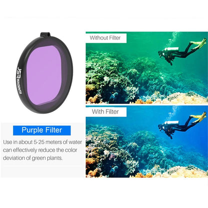 Gopro Hero8 Round Diving Lens Filter - Pink
