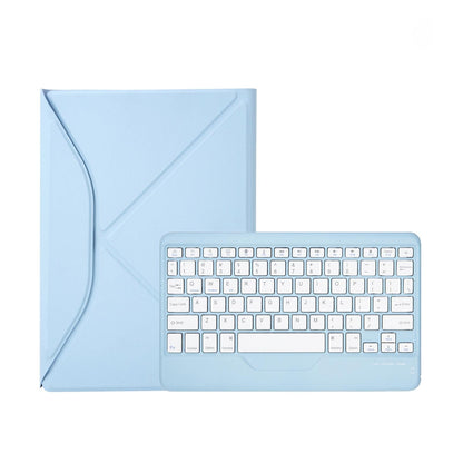 Bluetooth Keyboard Leather Tablet Case With Pen Slot - Pink