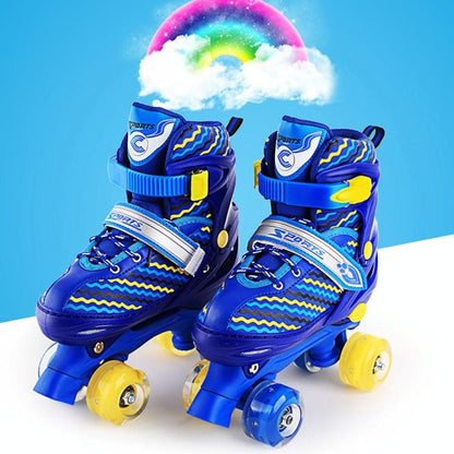 Full-flash Roller Skates for Kids - White Size l - Pink
