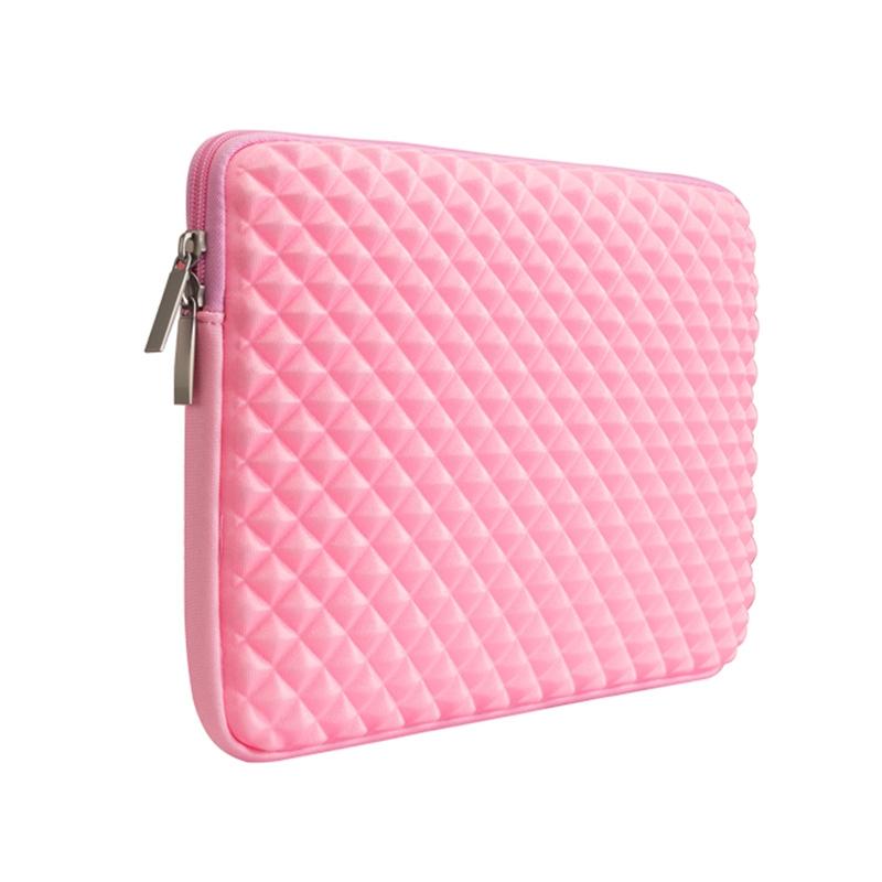 Textured Diamond Laptop Sleeve - Compact - Pink