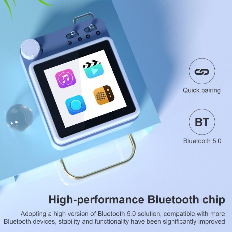 8Gb Bluetooth Mp3 Music Video Player - Pink