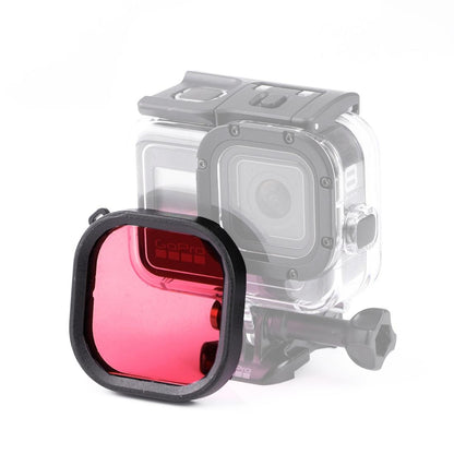 Waterproof Diving Lens Filter for Gopro Hero8 Housing - Pink