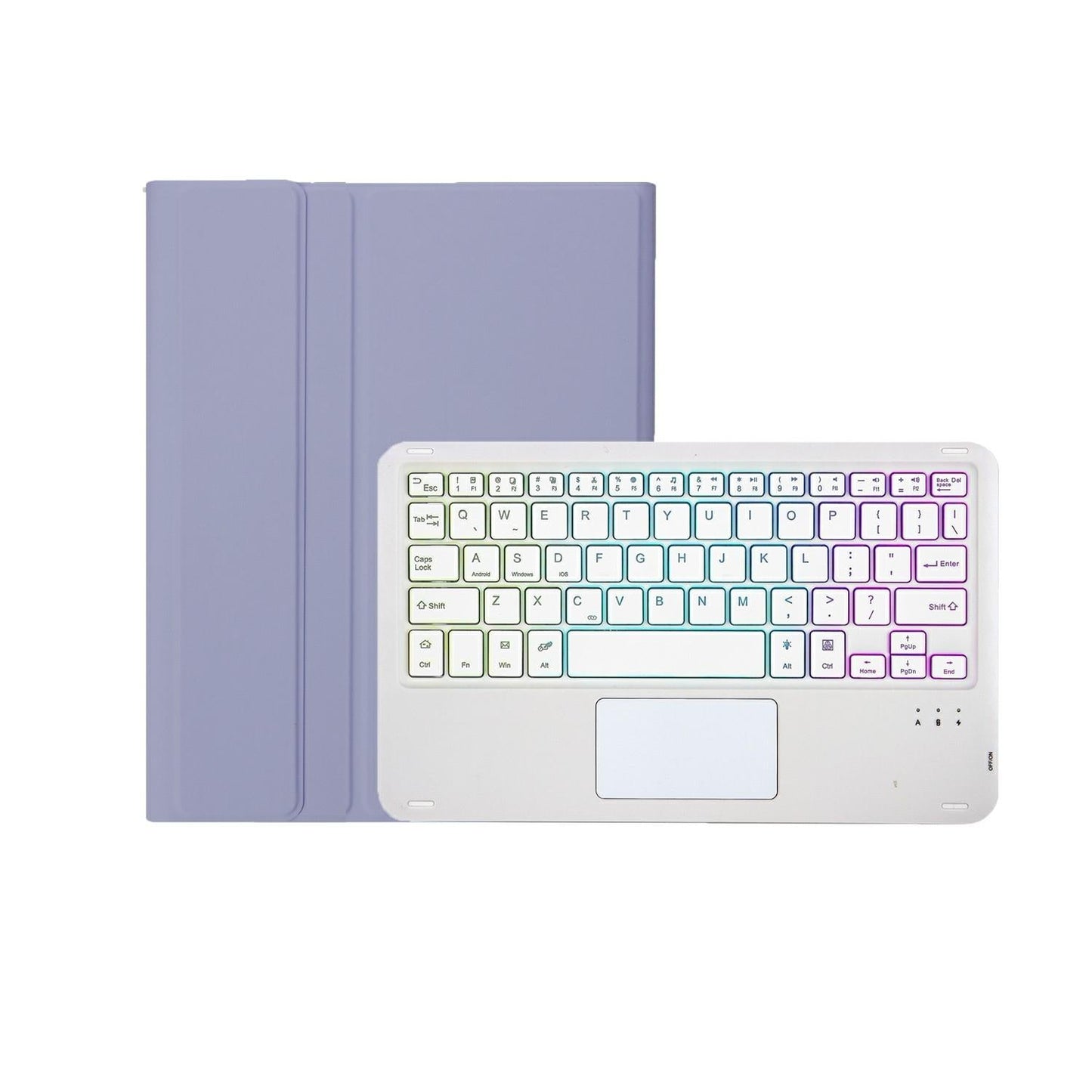 2022 Ipad 10.9 Lambskin Keyboard Case With Backlight & Pen Slot - Pink