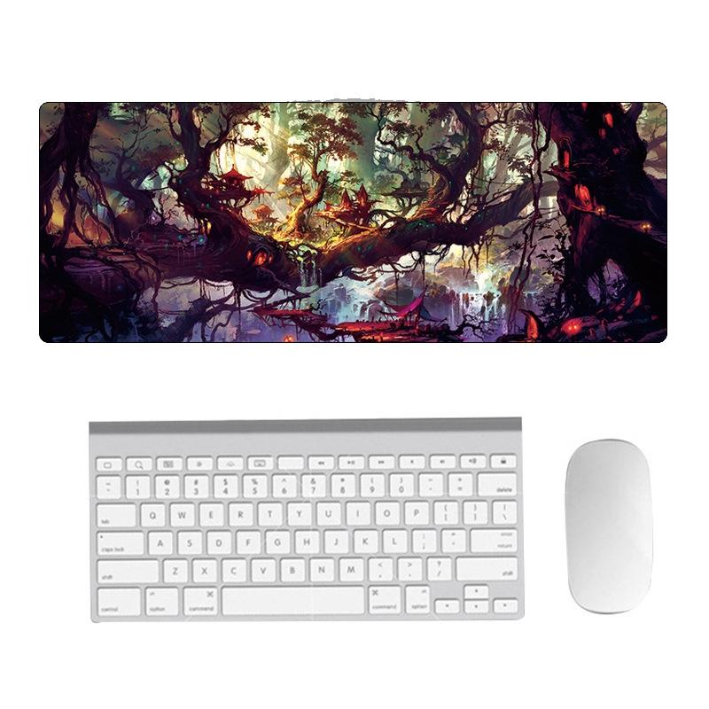 Fantasy Pattern Mouse Pad 400 X 900 X 4Mm Hand Painted - 6 Stars And You